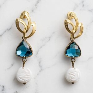 Aros trio dorado calipso y perla