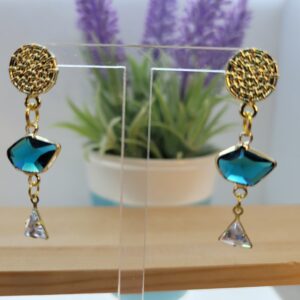 Aros trio dorado calipso y transparente
