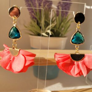 Aros trio dorado y rosado