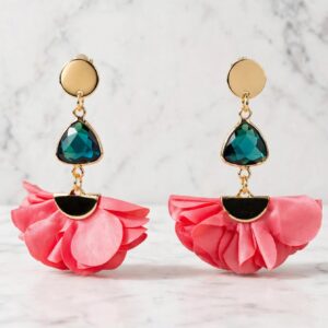 Aros trio dorado y rosado