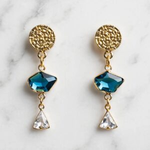 Aros trio dorado calipso y transparente